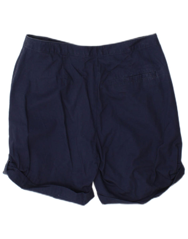 Marks & Spencer Womens Chino Shorts UK 10 Small W27  Navy Blue Cotton