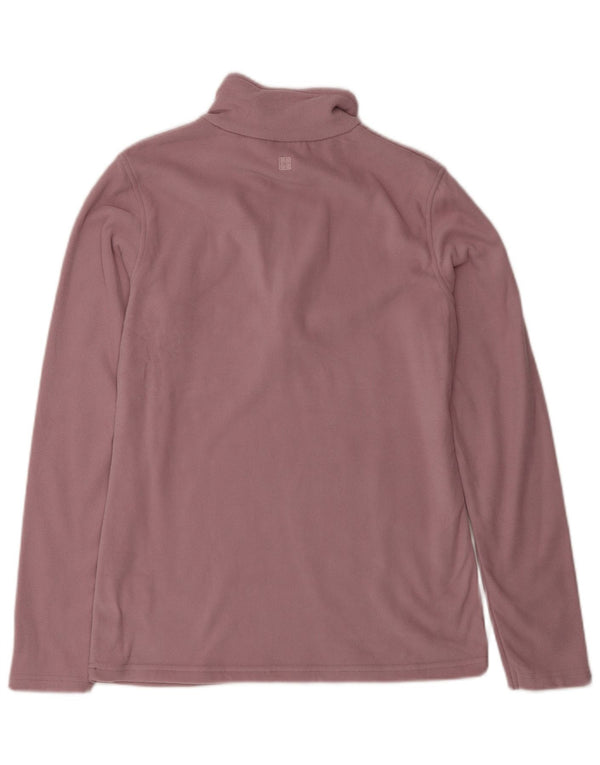 Mountain Warehouse Womens Zip Neck Fleece Jumper UK 10 Small Purple