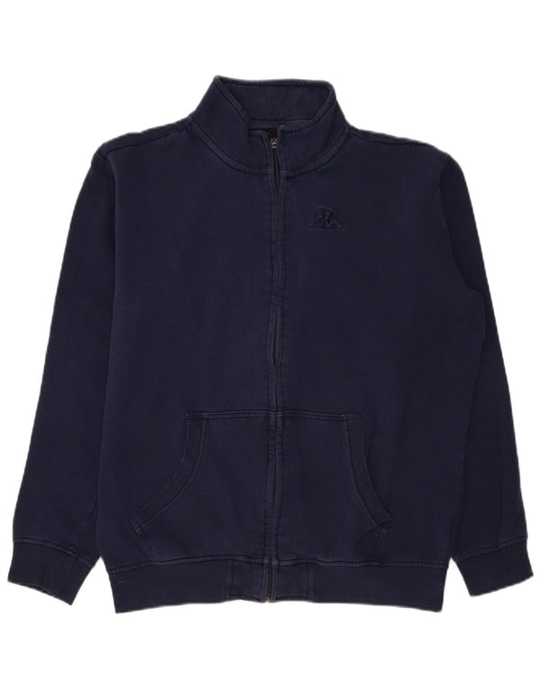 KAPPA Mens Tracksuit Top Jacket Large Navy Blue Cotton