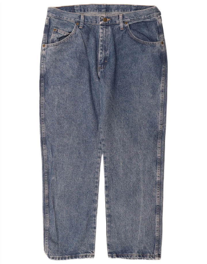 Wrangler Mens Regular Fit Straight Jeans W36 L29 Blue