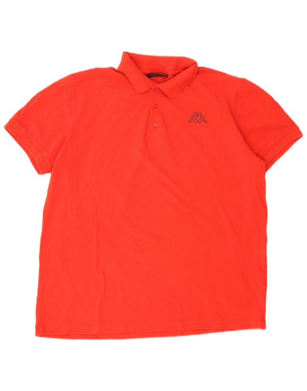 KAPPA Mens Polo Shirt 2XL Red Cotton