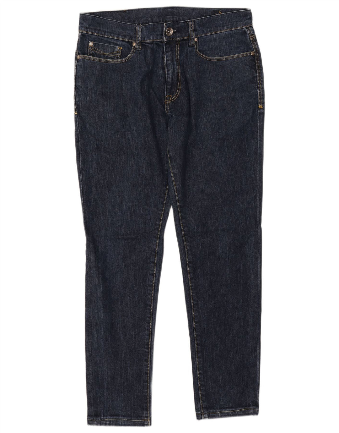 Rifle Mens Slim Jeans W33 L29 Navy Blue Cotton