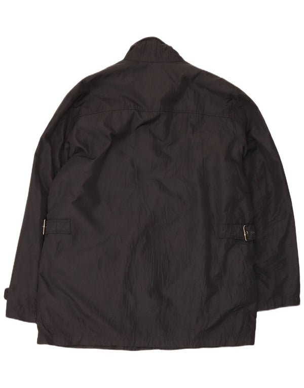 Mabrun Mens Utility Jacket UK 42 XL Black Polyester