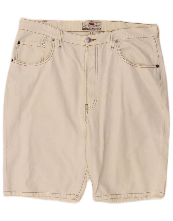 Levi's Mens Casual Shorts W36 Large Off White