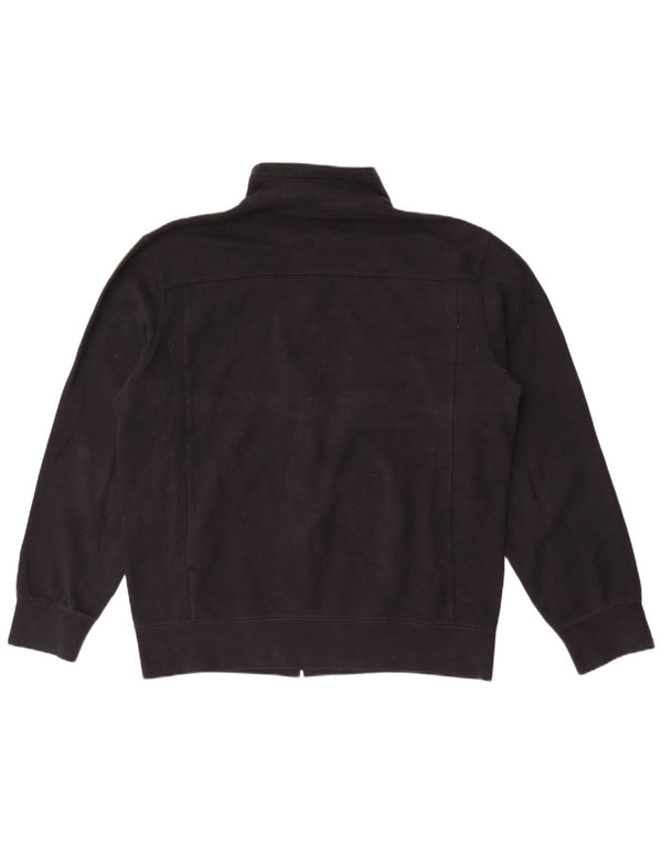 Champion Mens Tracksuit Top Jacket 2XL Black Cotton
