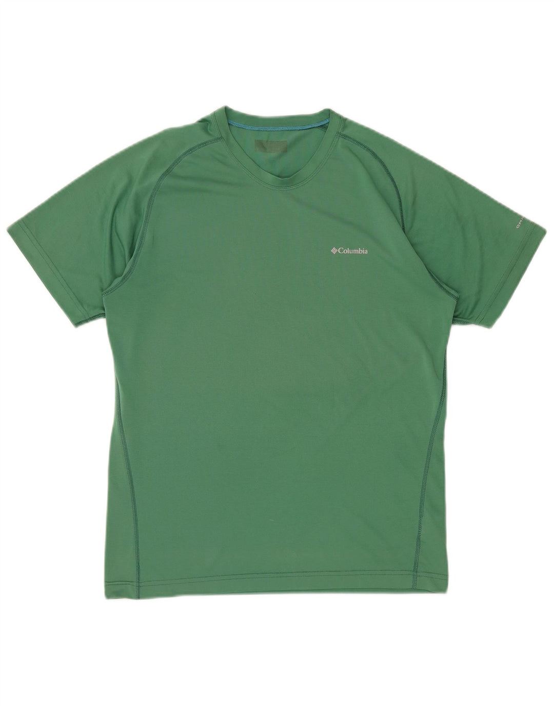 COLUMBIA Mens Omni-Wick T-Shirt Top Medium Green Polyester