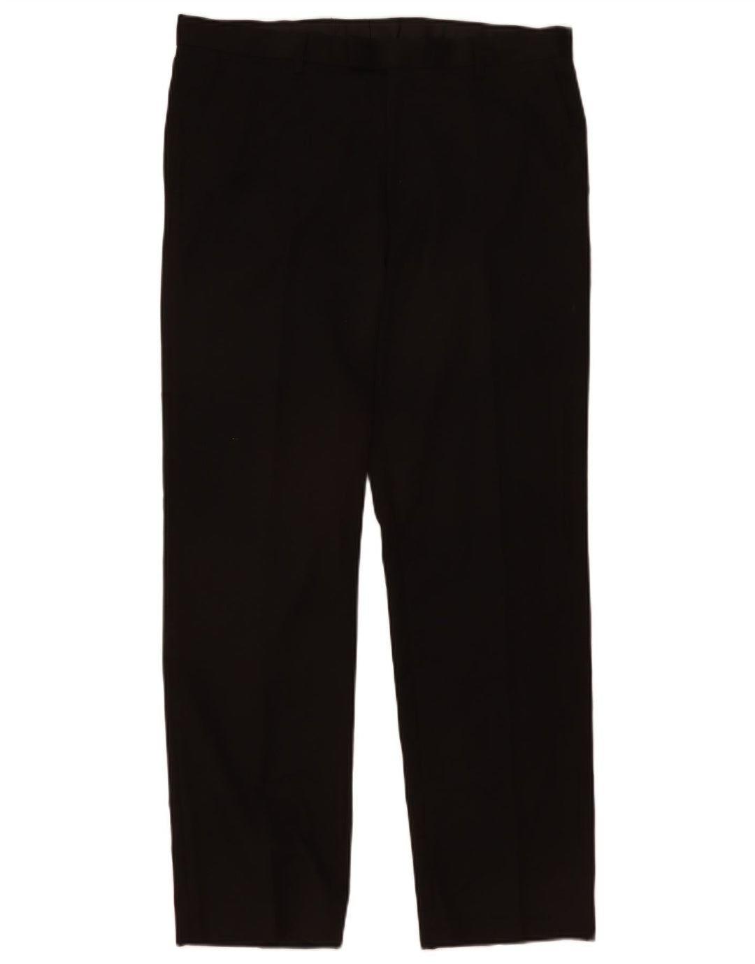 Marks & Spencer Mens Regular Suit Trousers W36 L25 Black Polyester