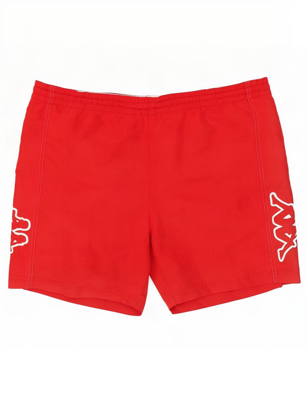 Kappa Mens Graphic Swimming Shorts Large Red
