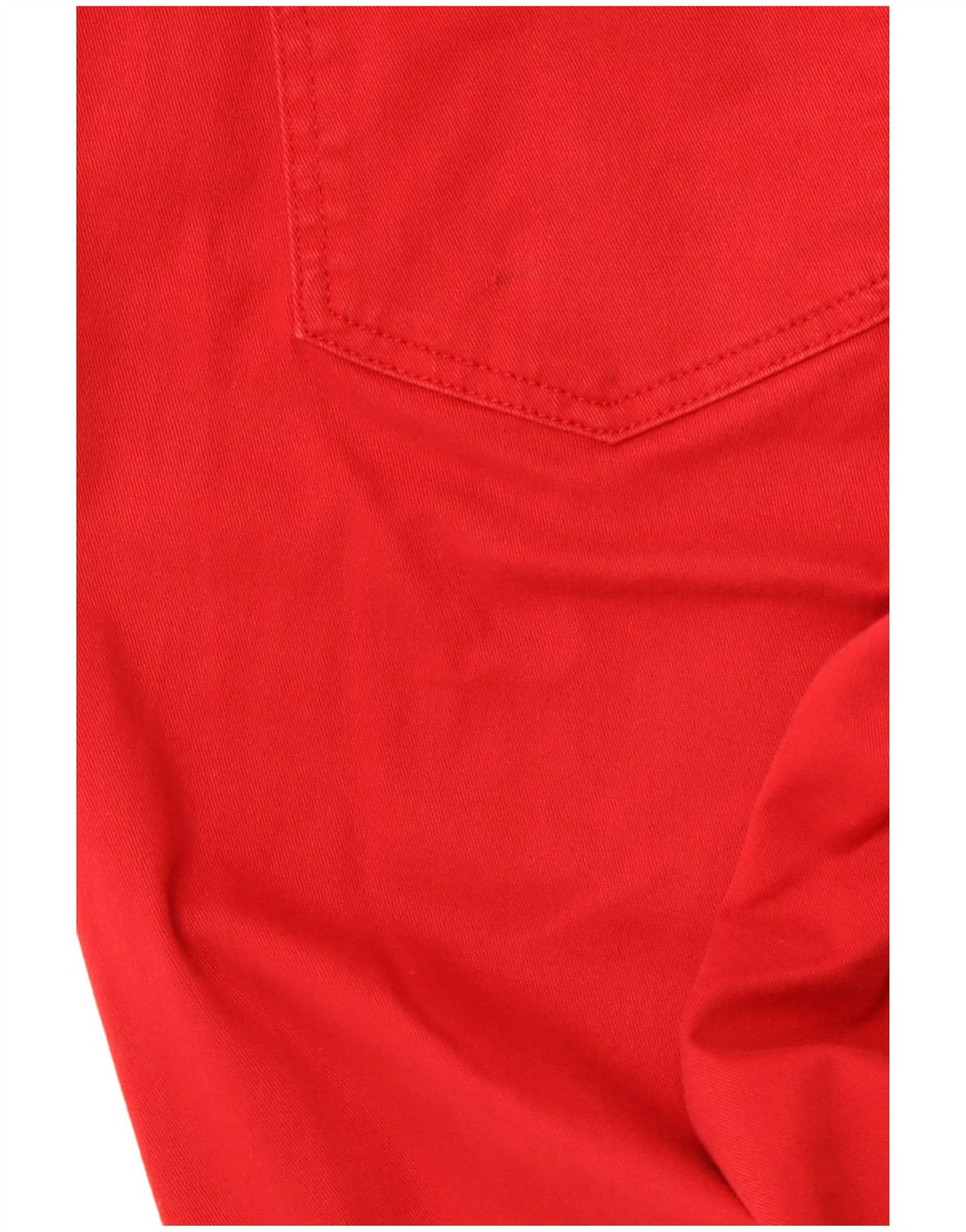 REISS Womens Skinny Casual Trousers UK 12 Medium W30 L32 Red Cotton