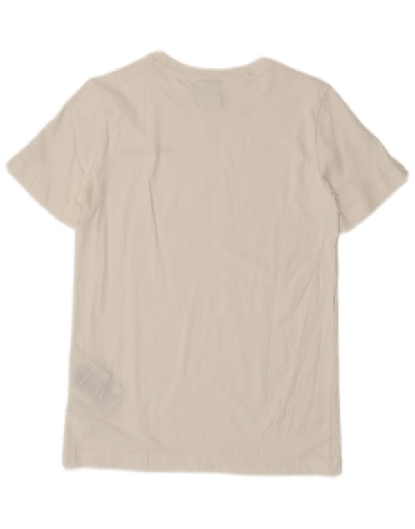 CHAMPION Womens T-Shirt Top UK 10 Small White Cotton