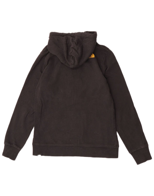 The North Face Womens Graphic Hoodie Jumper UK 12 Medium Black Cotton