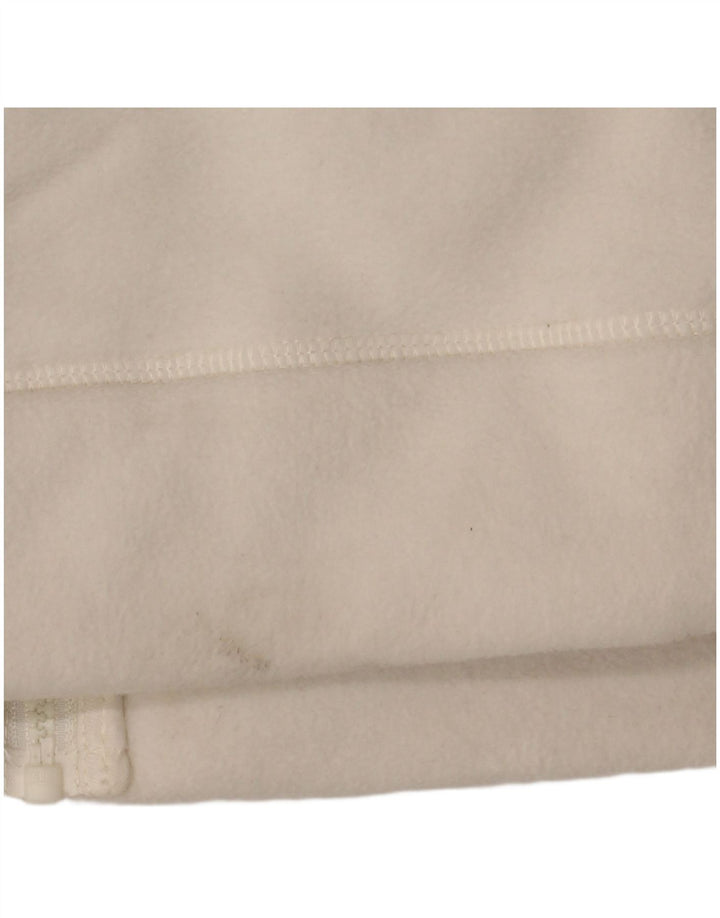 Marks & Spencer Womens Fleece Jacket UK 20 2XL White Cotton