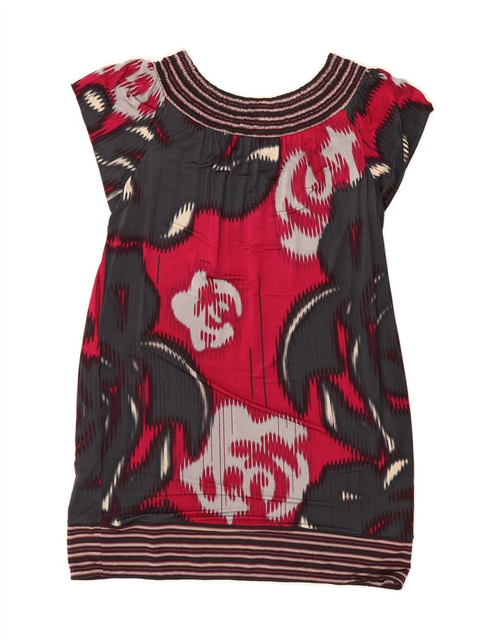 BCBGMAXAZRIA Womens Tunic Dress UK 14 Medium Red Colourblock Vintage BCBGMAXAZRIA and Second-Hand BCBGMAXAZRIA from Messina Hembry 