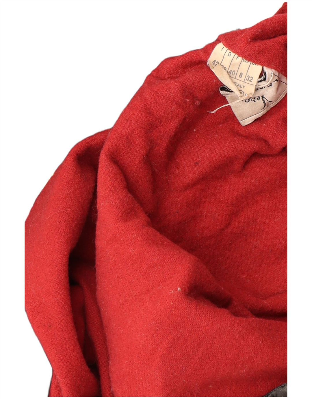 VINTAGE Womens Oversized Hooded Leather Coat IT 42 Medium Black Leather