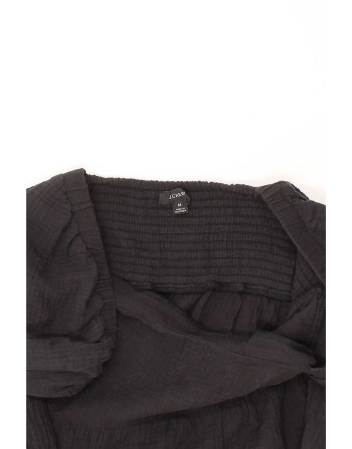 J. CREW Womens Blouse Top UK 12 Medium Black Cotton Vintage J. Crew and Second-Hand J. Crew from Messina Hembry 