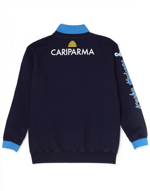 Kappa Mens Italia Graphic Tracksuit Top Jacket 3XL Navy Blue Colourblock
