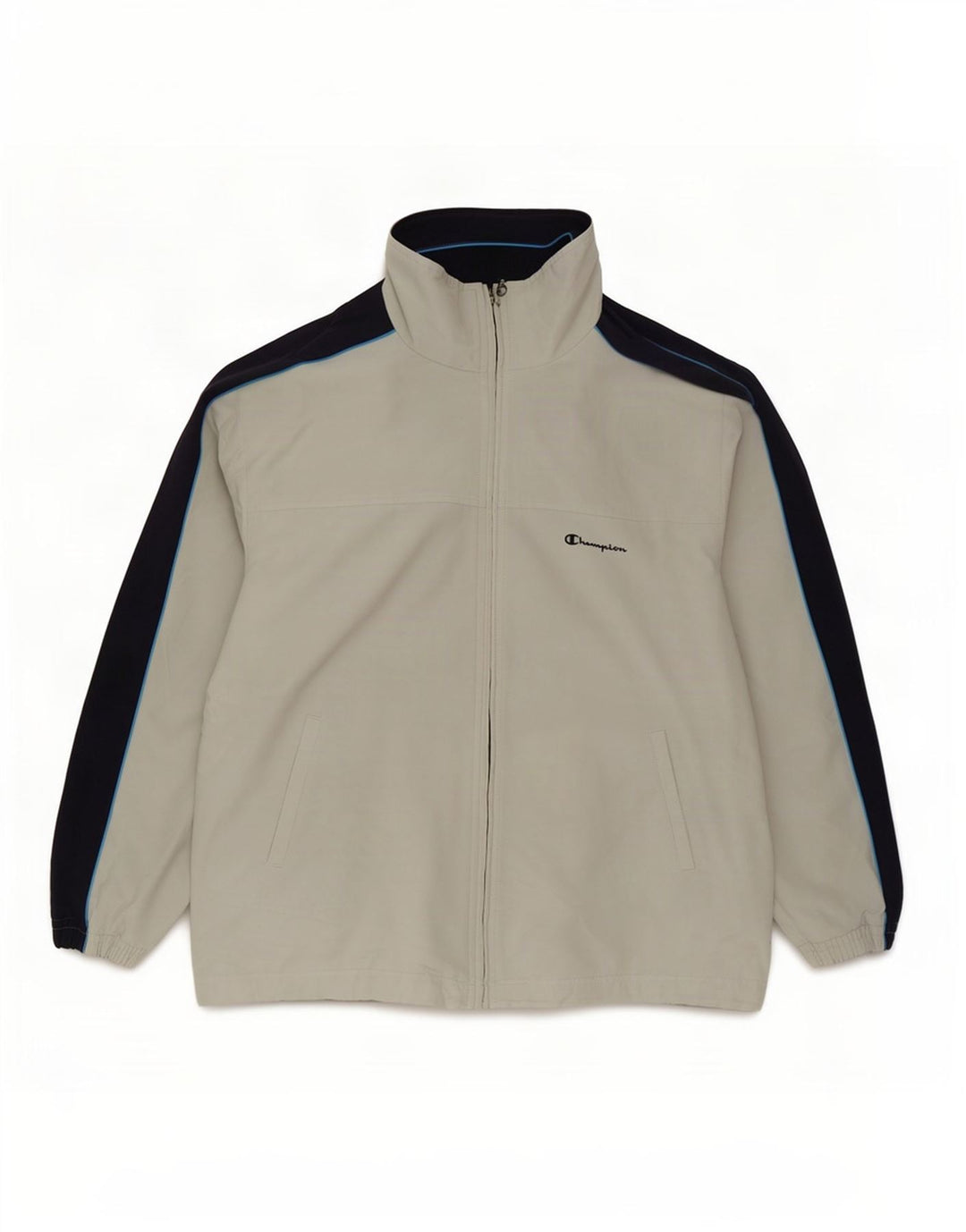Champion Mens Tracksuit Top Jacket Large White Colourblock