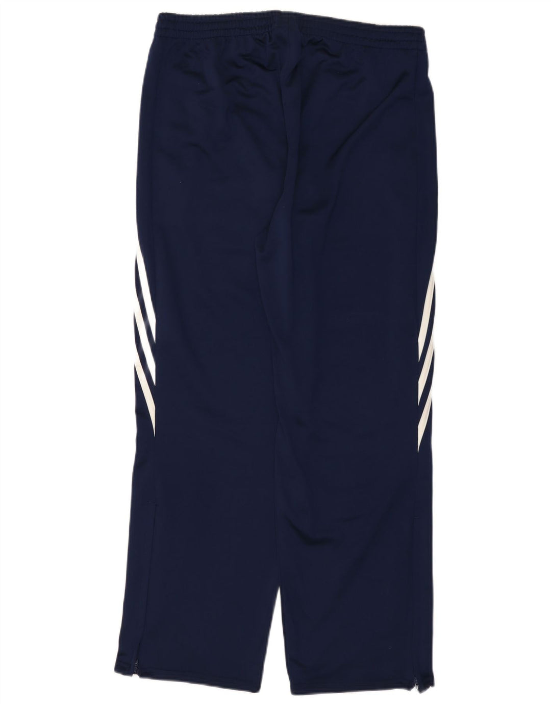 Adidas Womens Tracksuit Trousers UK 14 Large Navy Blue Polyester