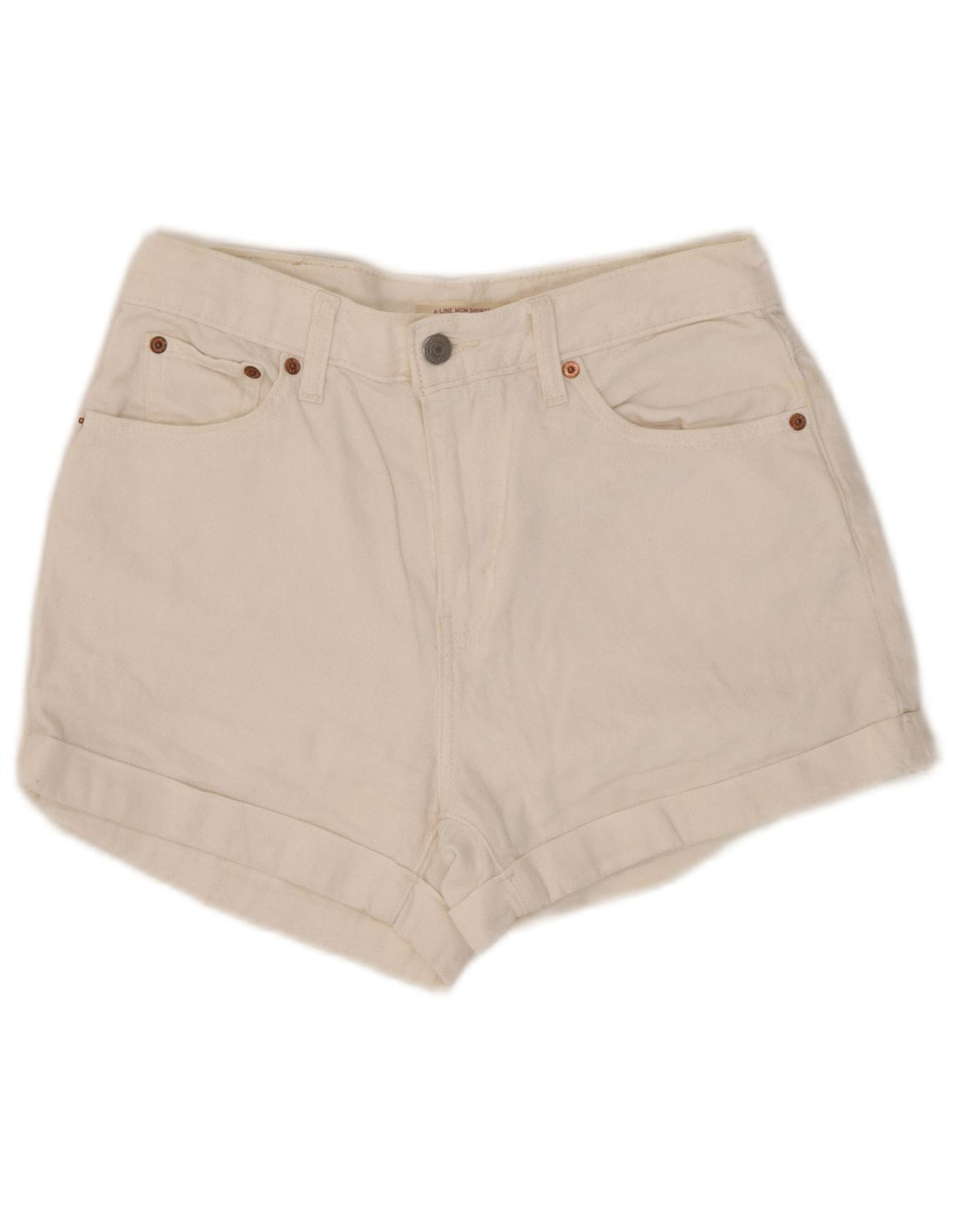 Levi's Womens Denim Shorts W27 Small White