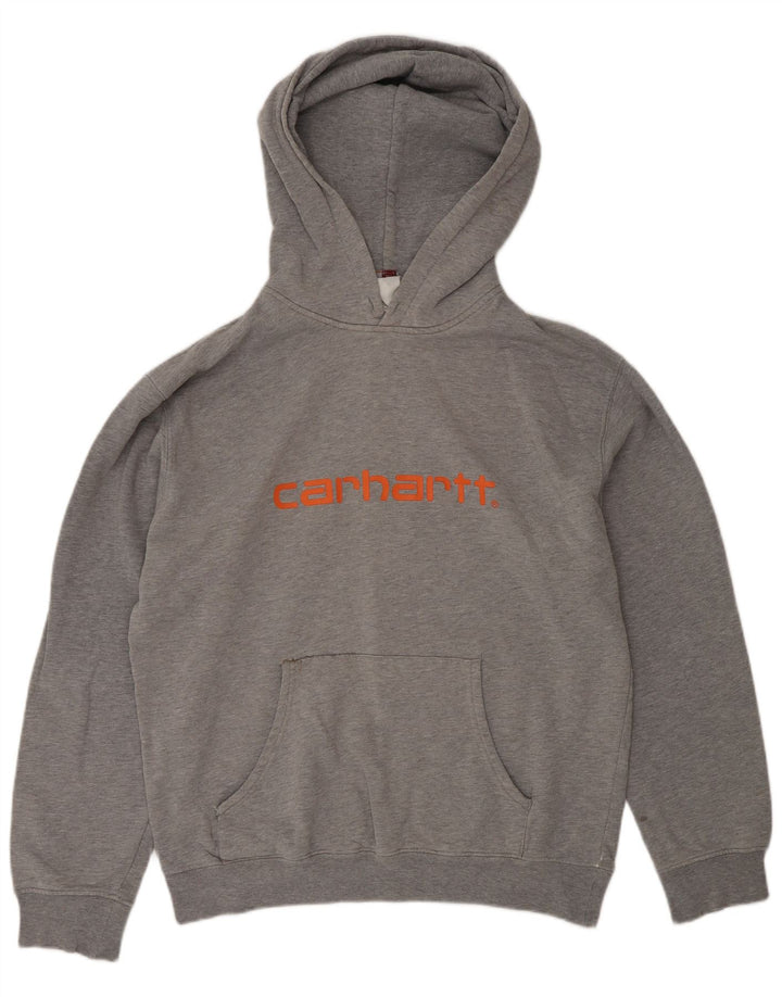 Carhartt Mens Graphic Hoodie Jumper Large Grey