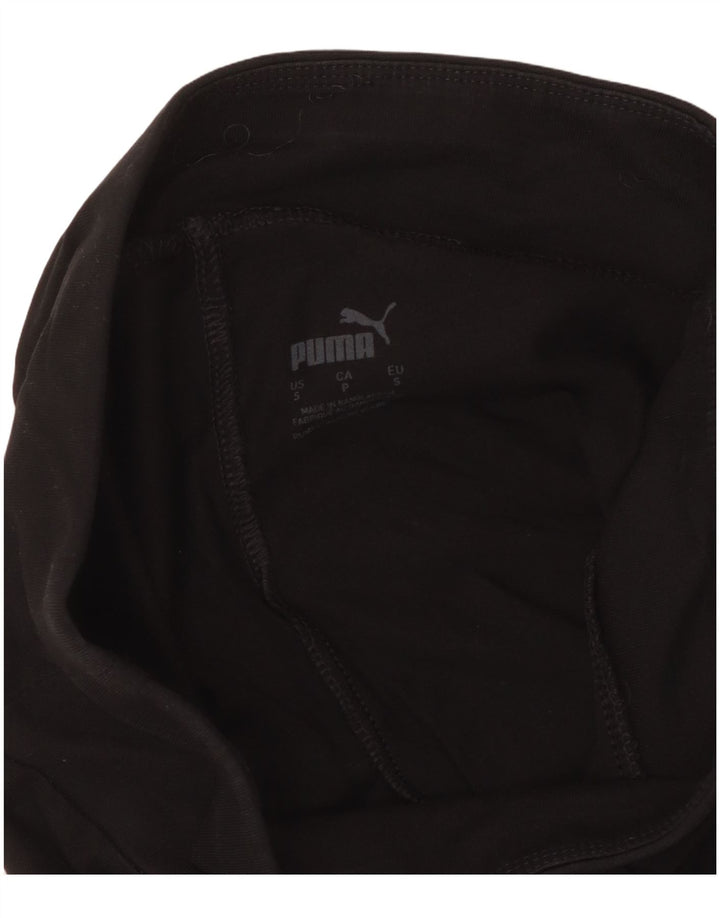PUMA Womens Graphic Leggings UK 10 Small  Black