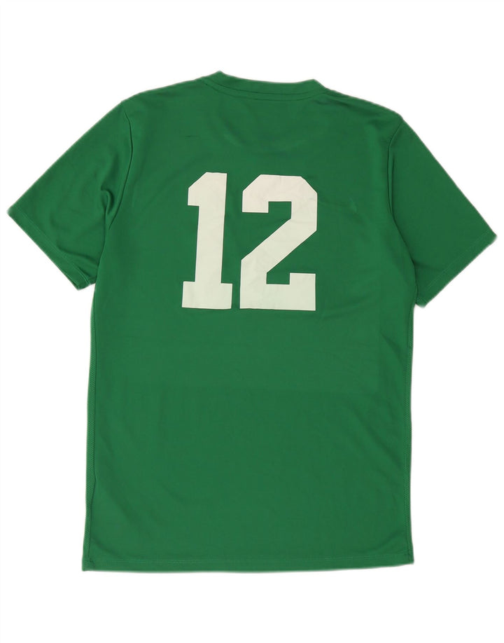 Nike Mens Dri Fit Graphic T-Shirt Top Medium Green Polyester