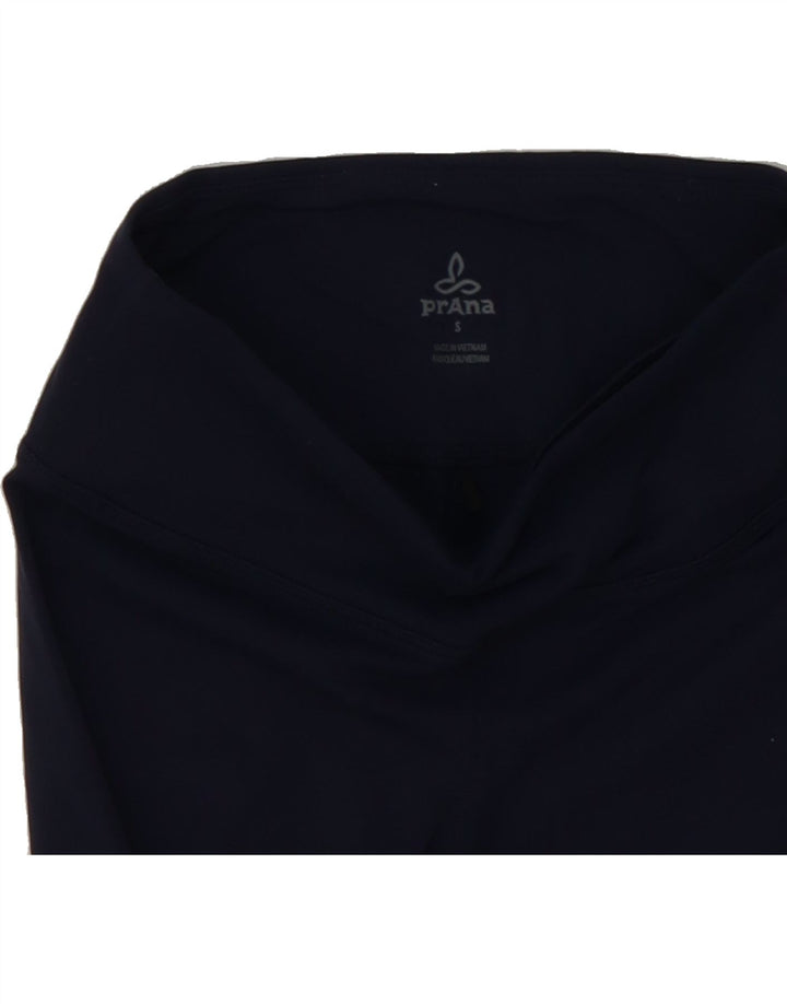 PRANA Womens Capri Leggings UK 8 Small  Navy Blue Vintage Prana and Second-Hand Prana from Messina Hembry 