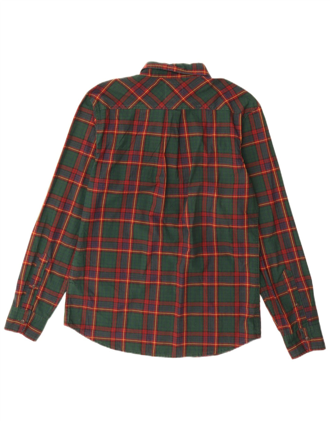 Levi's Mens Shirt Small Green Check Cotton