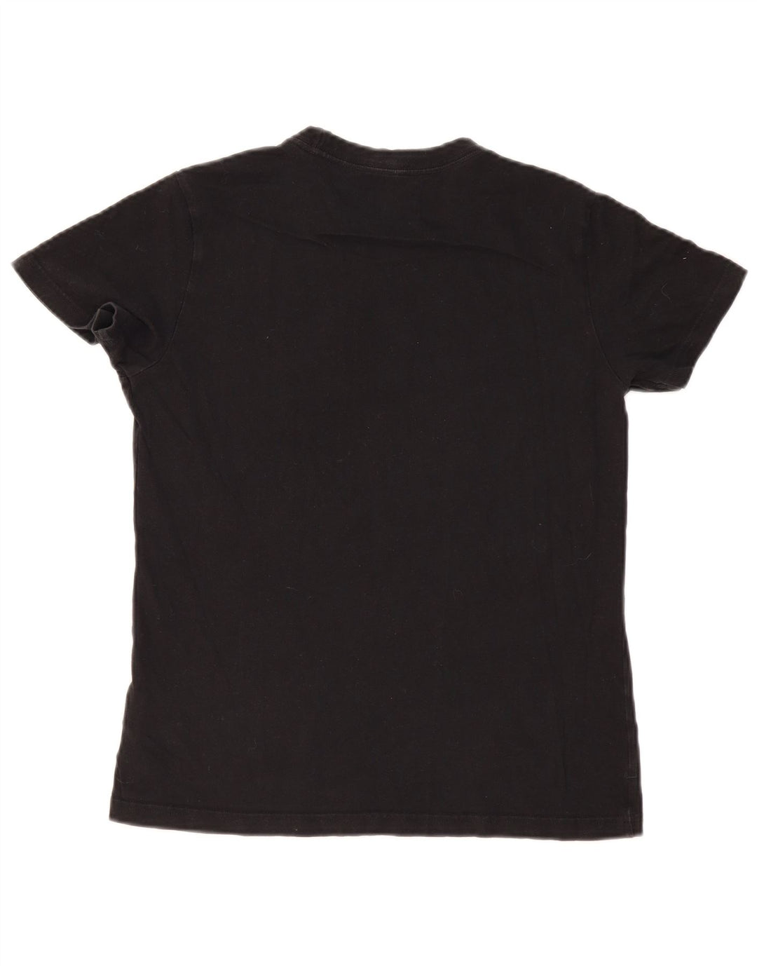 ADIDAS Womens Graphic T-Shirt Top UK 12/14 Medium Black Cotton