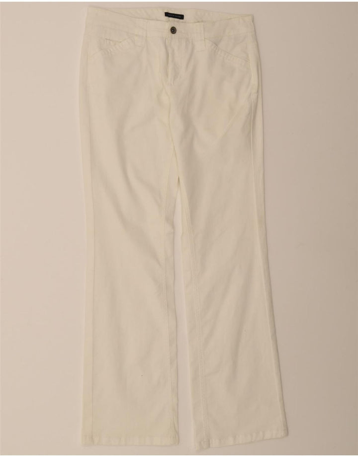 TOMMY HILFIGER Womens Bootcut Casual Trousers W32 L32 White Vintage Tommy Hilfiger and Second-Hand Tommy Hilfiger from Messina Hembry 