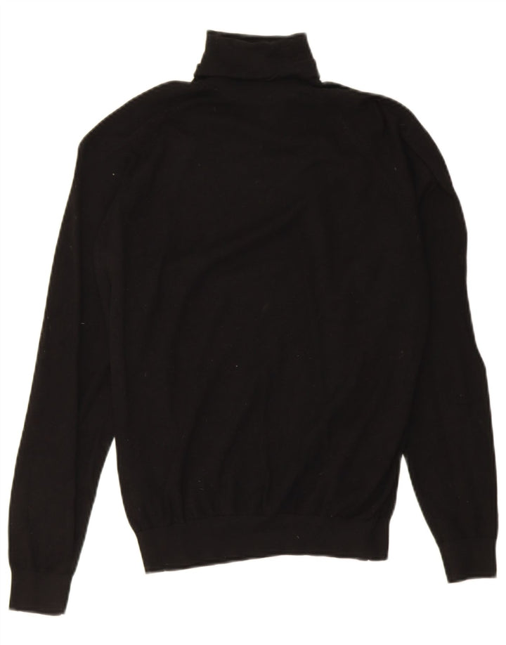 Zara Womens Roll Neck Jumper Sweater UK 10 Small Black