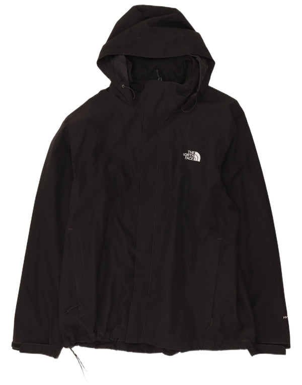 The North Face Mens Hyvent Graphic Hooded Rain Jacket UK 42 XL Black