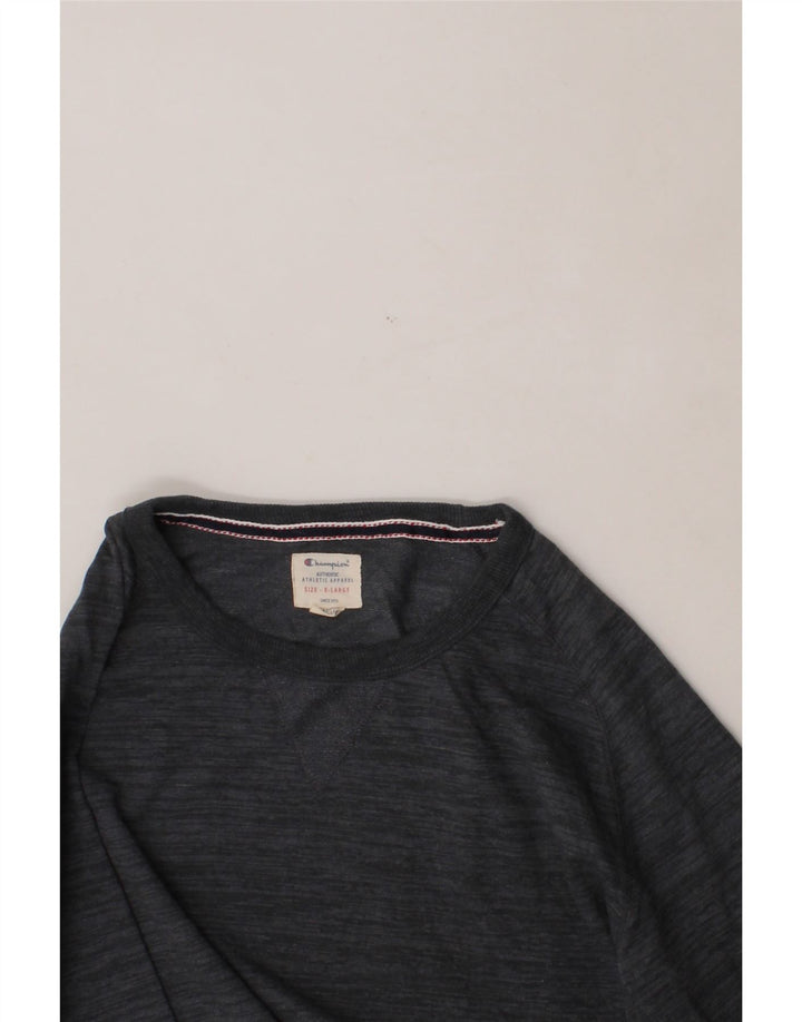CHAMPION Mens Sweatshirt Jumper XL Grey Flecked Cotton Vintage Champion and Second-Hand Champion from Messina Hembry 