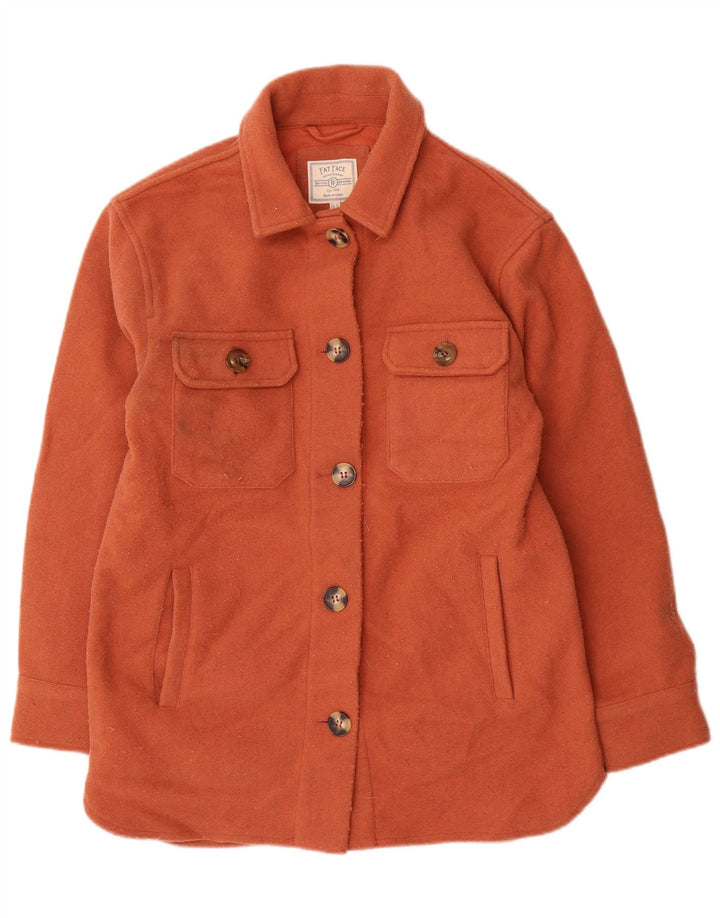 Fat Face Womens Oversized Utility Jacket UK 10 Small Orange Polyester