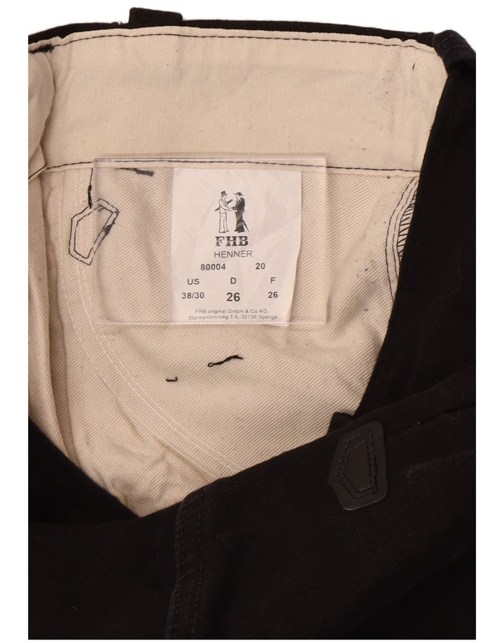 FHB Womens Bootcut Cargo Trousers W38 L30 Black Cotton