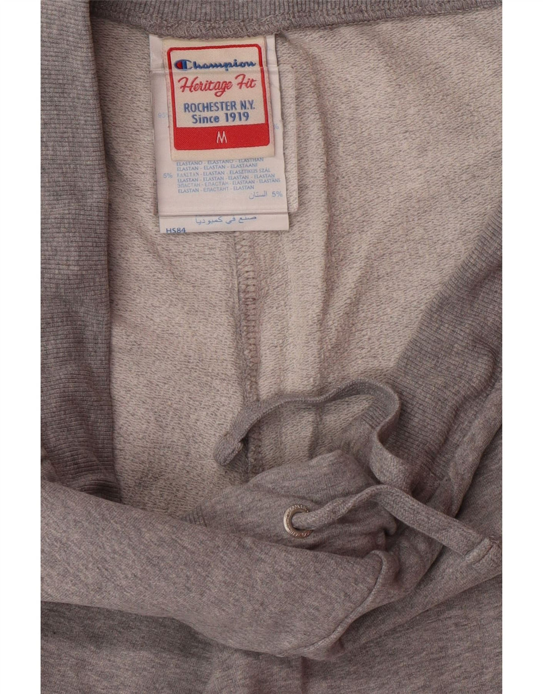 Champion Womens Tracksuit Trousers Joggers UK 14 Medium Grey Cotton