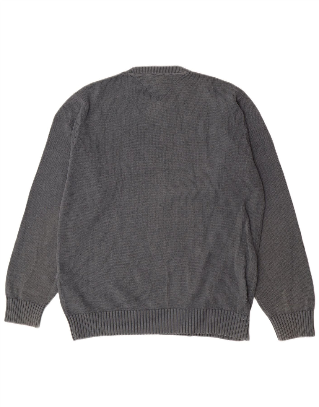 Tommy Hilfiger Mens Regular Fit Crew Neck Jumper Sweater Medium Grey Cotton