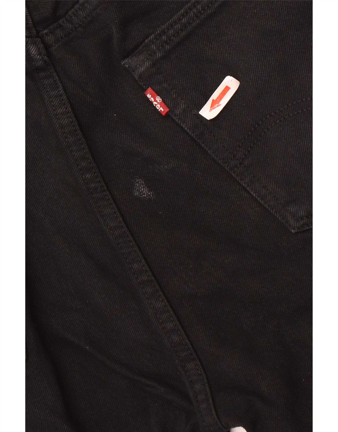 Levi's Mens 501 Straight Jeans W32 L34 Black Cotton