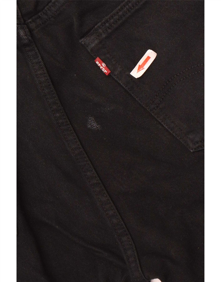 Levi's Mens 501 Straight Jeans W32 L34 Black Cotton