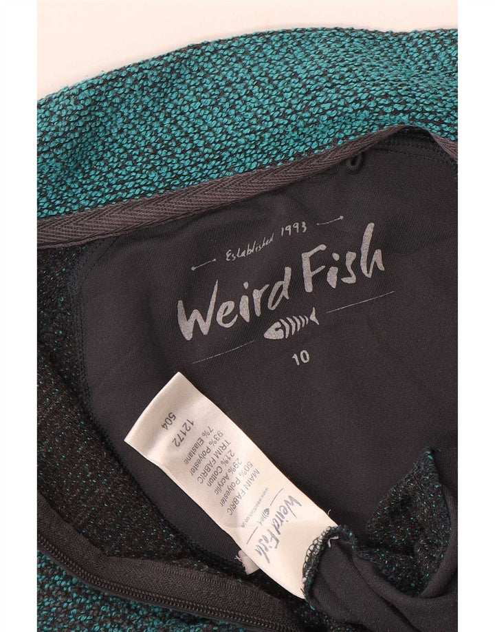 Weird Fish Womens Tracksuit Top Jacket UK 10 Small Blue Colourblock