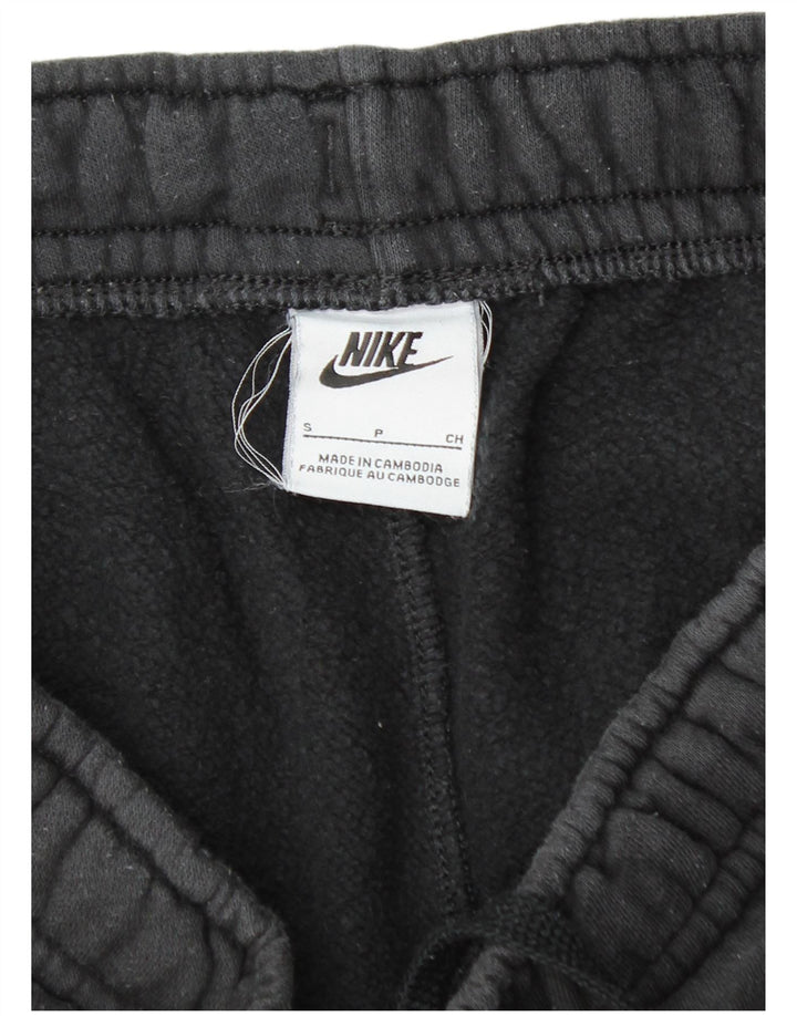 NIKE Mens Cargo Tracksuit Trousers Joggers Small  Black Cotton