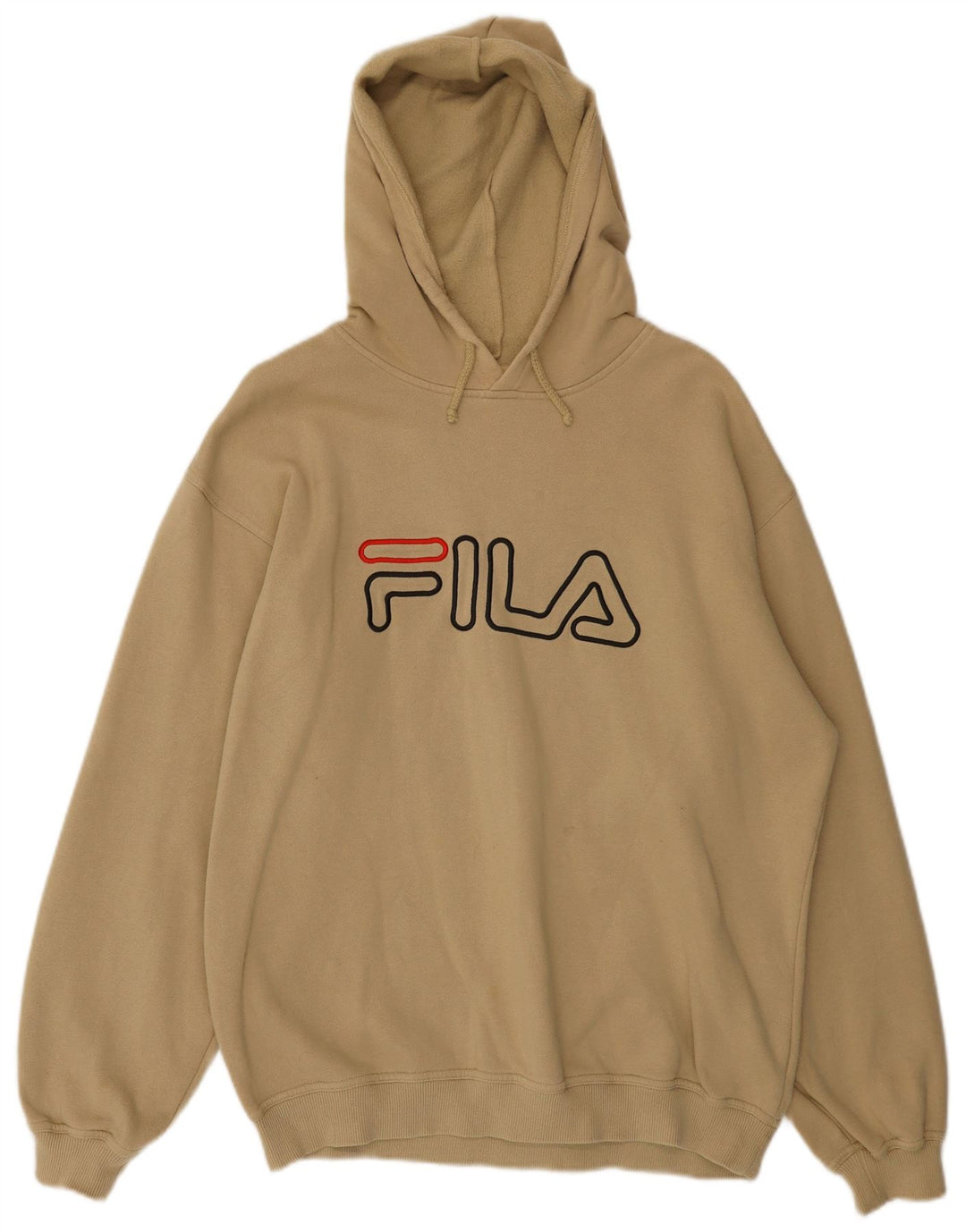 FILA Mens Graphic Hoodie Jumper Large Beige