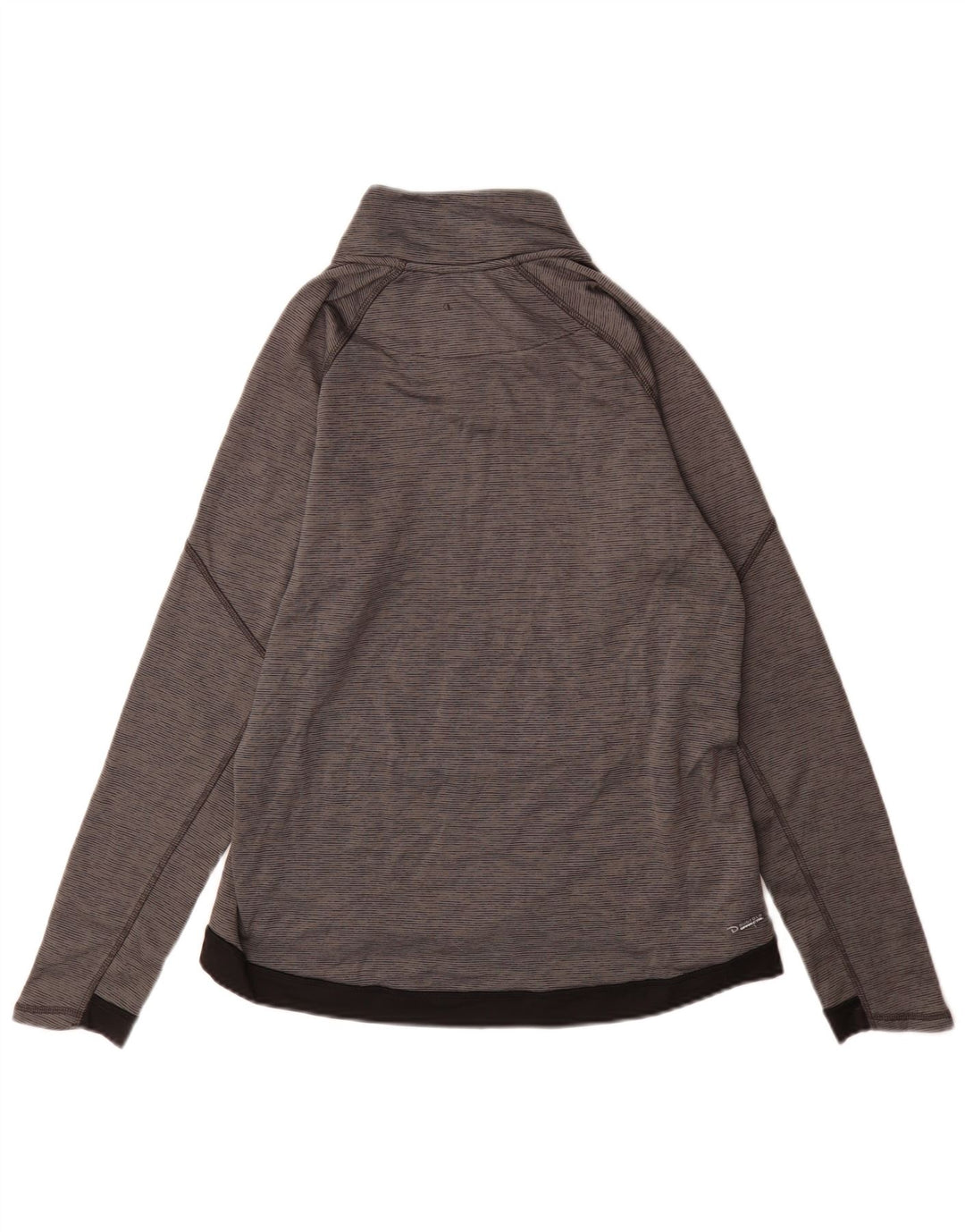 Champion Womens Performance Pullover Tracksuit Top UK 16 Large Grey Striped