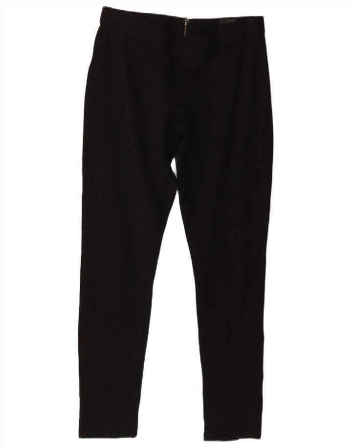 J. Crew Womens Pixie Mid Rise Casual Trousers US 10 Large W28 L27 Black