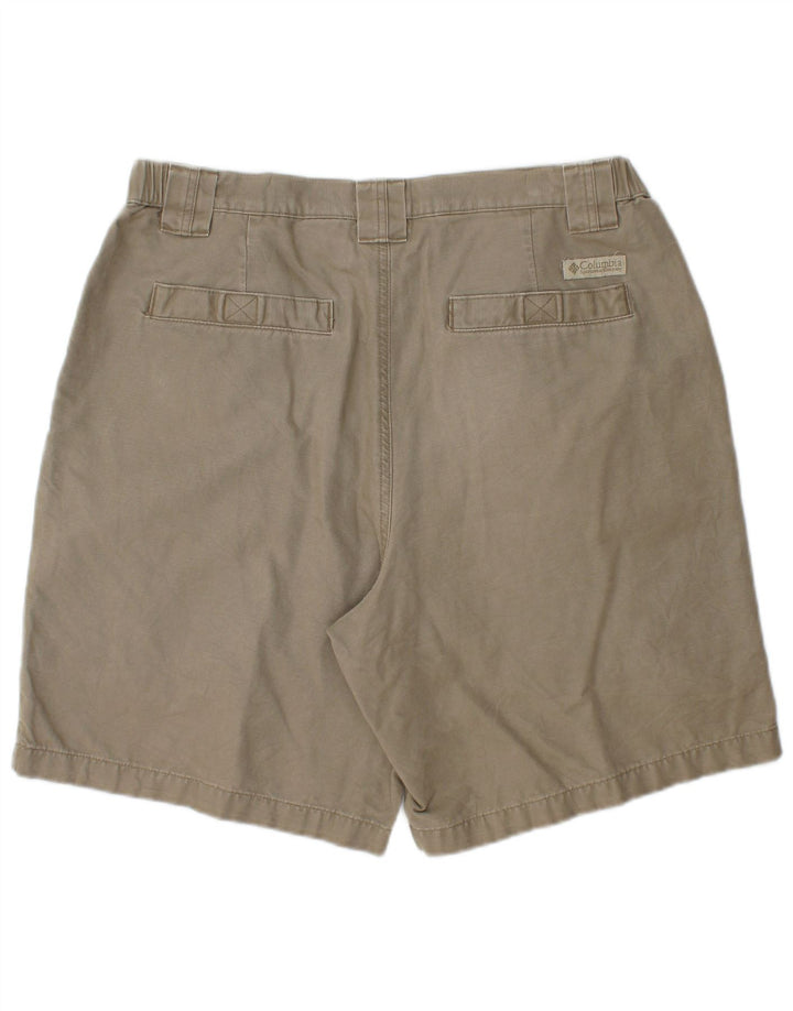 Columbia Mens Cargo Shorts W34 Large Khaki Cotton