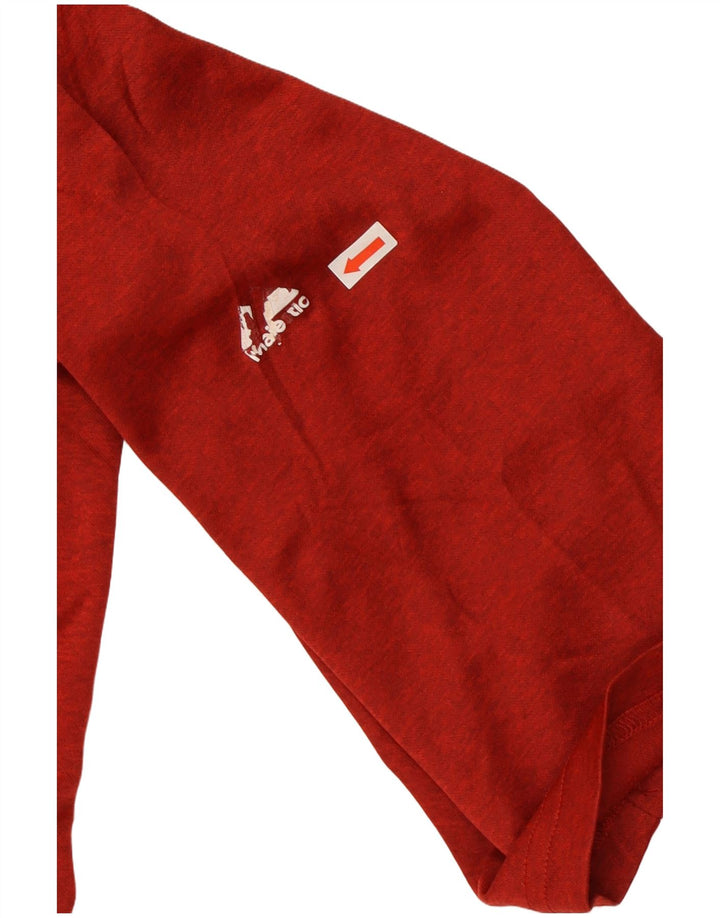 Majestic Mens T-Shirt Top Large Red Polyester Sports