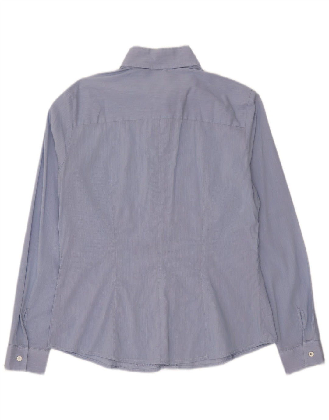 CARRERA Womens Shirt UK 16 Large Blue Pinstripe
