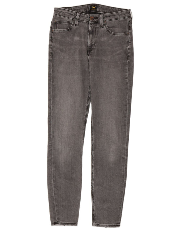 Lee Womens Scarlett High Skinny Jeans W28 L31 Grey Cotton