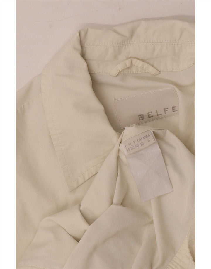 Belfe & Womens Short Sleeve Shirt UK 10 Small White