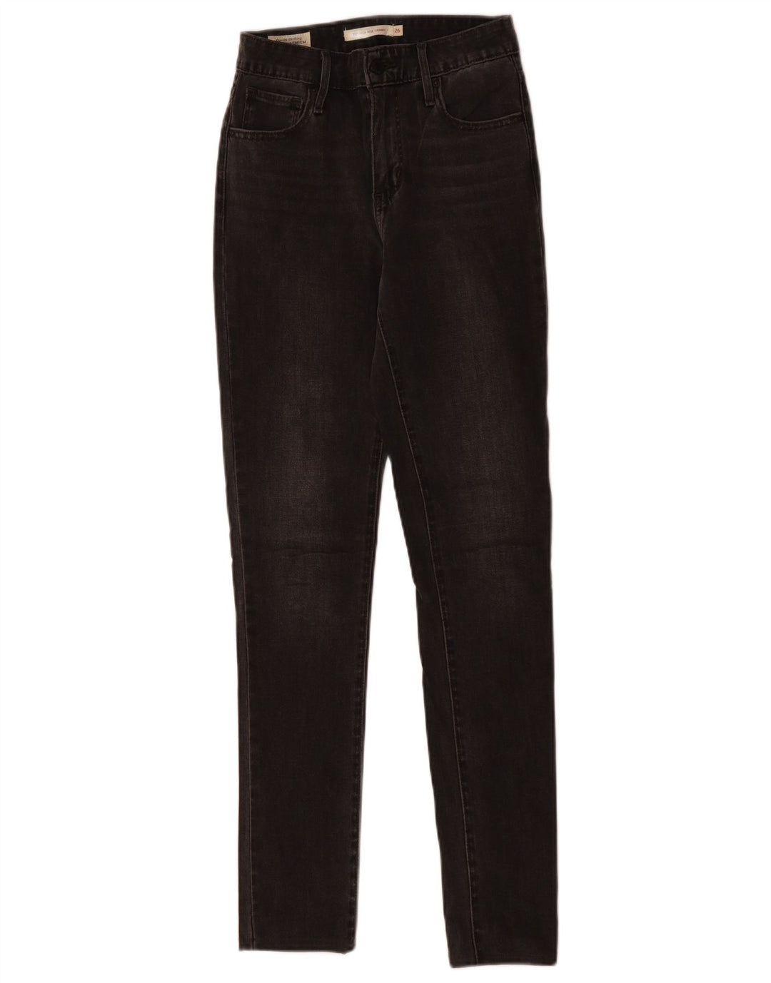 LEVI'S Womens 721 High Rise Skinny Jeans W26 L30 Grey Cotton